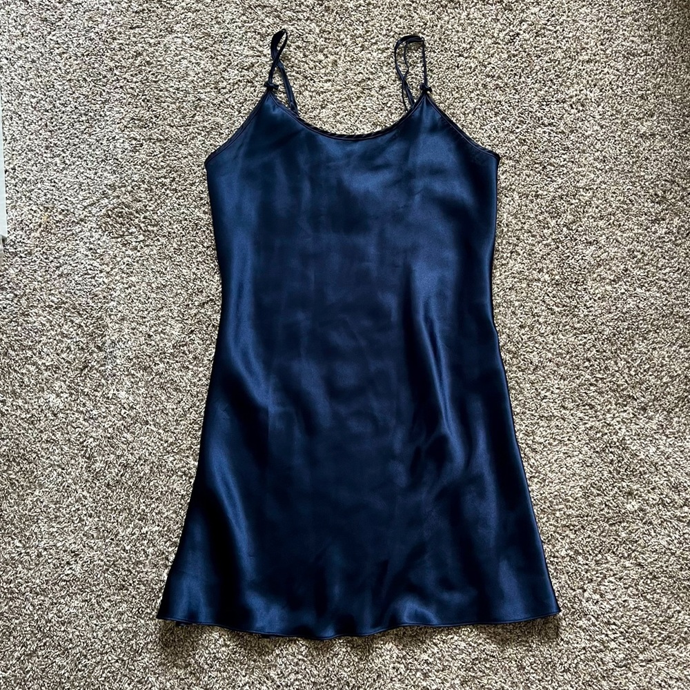 Navy Blue Slip Dress
